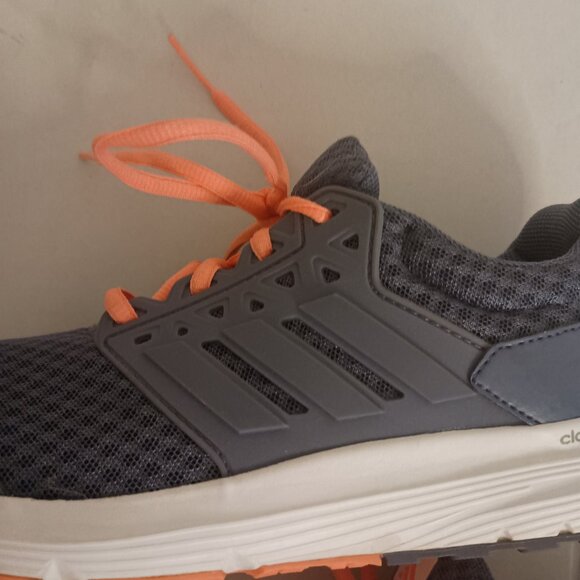 Adidas Galaxy Cloudfoam Running Sneakers Blue Orange Laces Women’s Size 6.5 EUC - Picture 8 of 16